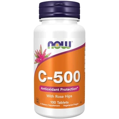Afbeelding van Now Foods Vitamine C 500 With Rose Hips 100 tabletten