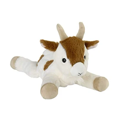 Afbeelding van Warmies® Warmtekussen/knuffeldier &quot;Minis Geit&quot; uitneembare gierst lavendelvulling 20cm 280g wit