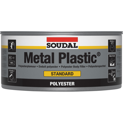 Afbeelding van Soudal Metal plastic standard polyester plamuur