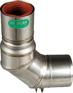 Afbeelding van Panflex inox enkelwandig rookgas koppelstuk rvs steekeind 60mm mof 80mm 272 060 91 01