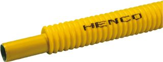 Afbeelding van Henco Gas buis met mantel Ø 32 x 3 mm geel rol 25 m