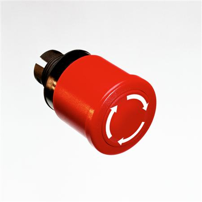 Afbeelding van Abb kop voor noodstopdrukknop drukken trekken rood 60mm modulaire serie 1sfa611514r1001