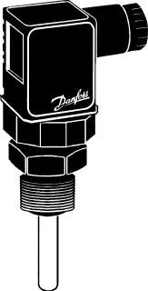 Afbeelding van Danfoss temperatuursensor meetbereik 50 200 graden c pt100 g1 2 a lengte 50mm aansluiting pg9 084z8011