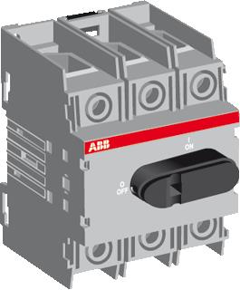 Afbeelding van Abb lastschakelaar 3p 100a frontmontage 1 gats frontbediening excl knop aansluiting 10 70 mm2 1sca105023r1001