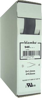 Afbeelding van Klemko krimpkous in trekbox 1.6 mm fp 2tb zwart