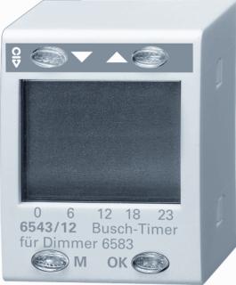 Afbeelding van Abb busch jaeger dimmers kunststof diverse symbolen tijdschakelaar ip20 grijs 2cka006590a0185