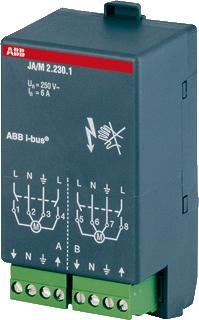 Afbeelding van Abb busch jaeger knx jaloezie aktormodule 2 voudig x 230v ac module voor het insteken in ruimtecontroller basisapparaat 2cdg110003r0011