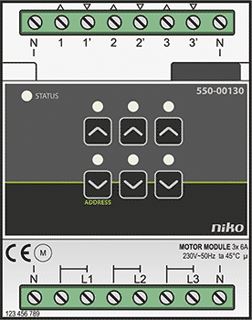 Afbeelding van Niko home control motor module 550 00130