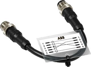 Afbeelding van Abb jokab m12 c01 rechte female connector met schroef verbinding kabel diameter 2 56 5 mm polige 2tla020055r1000