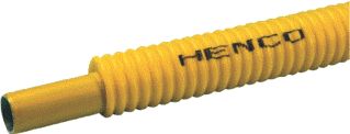 Afbeelding van Henco Gas buis met mantel Ø 20 x 2 mm geel rol 25 m