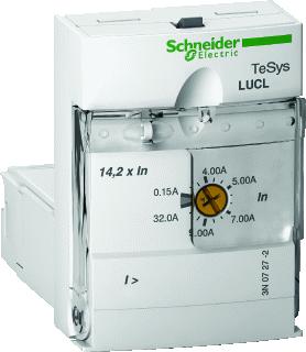 Afbeelding van Schneider magnetische controle eenheid 3f 4 5 18a 110 240vac opklikbaar op vermogensbasis 32a lucl18fu