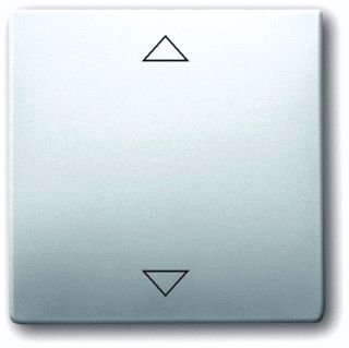 Afbeelding van Abb busch jaeger pure stainless steel enkele wip kunststof symbool pijlen jaloezie ip20 rvs 2cka006430a0343