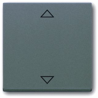 Afbeelding van Abb busch jaeger solo enkele wip kunststof symbool pijlen jaloezie ip20 grijs metallic 2cka006430a0350