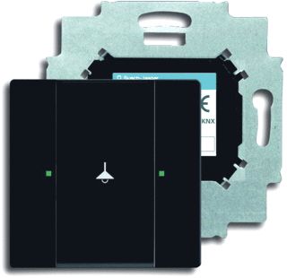 Afbeelding van Abb busch jaeger knx sensor bedieningselement 1 voudig met meegeleverde busaankoppelaar f matzwart 2cka006115a0191