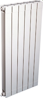 Afbeelding van DRL Oscar paneelradiator verticaal 7 el. wit 1246 x 0584 mm 1519W