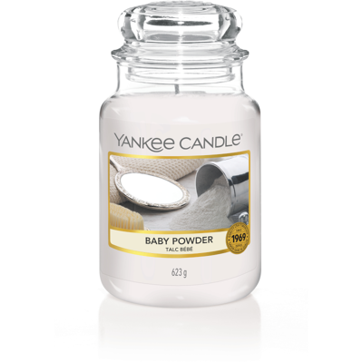 Immagine di Yankee Candle Large Baby Powder 17 cm / ø 11