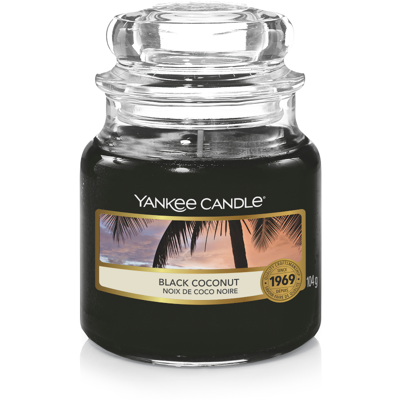Afbeelding van Yankee Candle Geurkaars Small Black Coconut 9 cm / ø 6