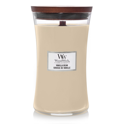Afbeelding van WW Vanilla Bean Large Candle WoodWick