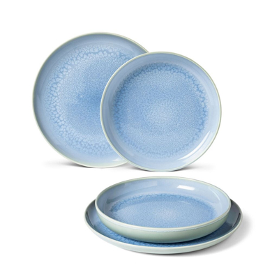 Afbeelding van Villeroy &amp; Boch Bordenset Crafted Blueberry turquoise 4 Delig