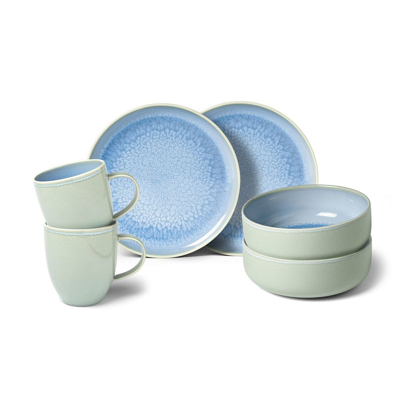 Afbeelding van Villeroy &amp; Boch Serviesset Crafted Blueberry turquoise 6 Delig