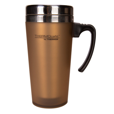 Afbeelding van Thermos Thermosbeker Soft Touch Taupe 420 ml