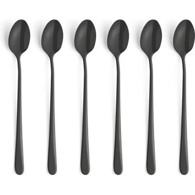 Image of Amefa Austin 6 Latte Spoons Matte Black