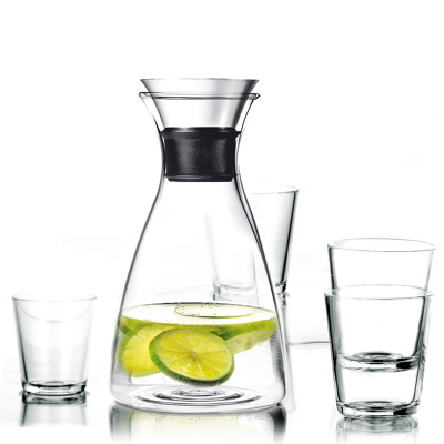 Image of Eva Solo Carafe Drip Free 1 Liter + 4 Glasses 250 ml
