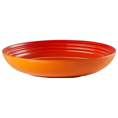 Image de Le Creuset Deep Plate Orange Red ø 22 cm