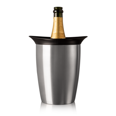 Afbeelding van Vacu Vin Champagnekoeler Active Cooler Elegant RVS Box Zilver