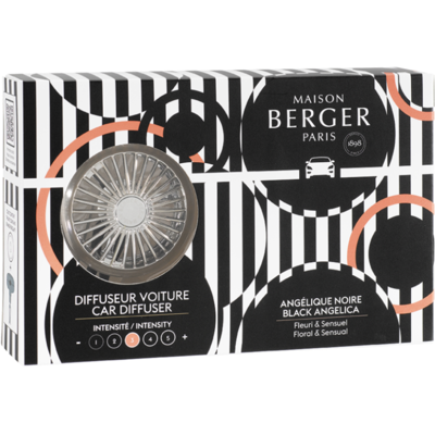 Afbeelding van Maison Berger Autoparfum Illusion Silver Black Angelica