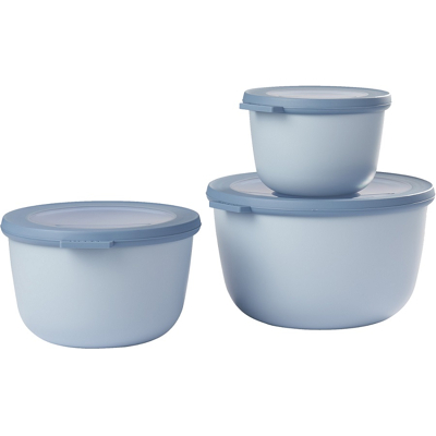 Image de Mepal Bowls Set Nordic Blue of 3 (500, 1000, 2000 ml)