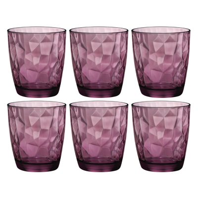 Billede af Bormioli Rocco Water Glasses Diamond Purple 390 ml 6 Pieces