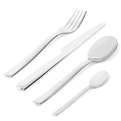 Image of Alessi Cutlery Set Ovale REB09S24 24 Piece by Ronan &amp; Erwan Bouroullec