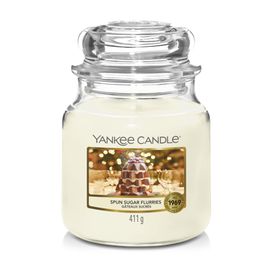 Afbeelding van Yankee Candle Geurkaars Medium Spun Sugar Flurries 13 cm / ø 11