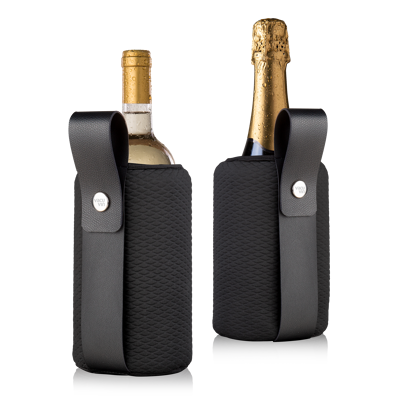 Afbeelding van Vacu Vin Wijnkoeler met hengsel Flexible Cooler Sleeve Artico Zwart