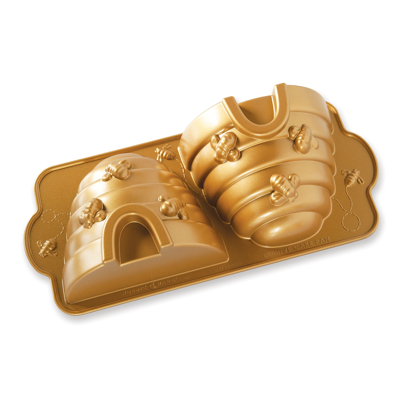 Image de Nordic Ware Baking Tin Beehive Bundt Gold 41 x 19 cm / 2.4 Liters
