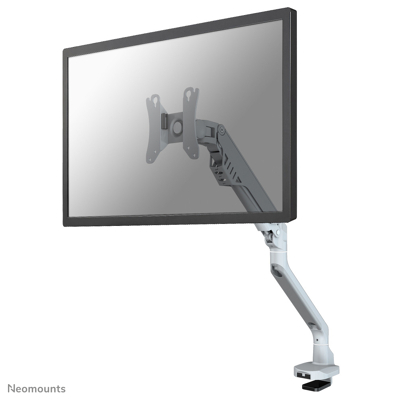 Afbeelding van FPMA D750SILVER is een bureausteun met gasveer voor flat screens t/m 32 inch (81 cm).