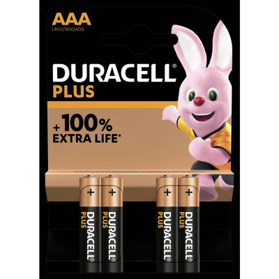 Immagine di Duracell mn2400 / aaa plus 100% extra life 12734