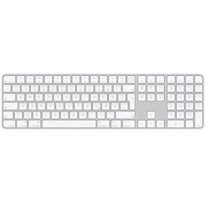 Immagine di Apple Original Magic Keyboard Numeric With Touch ID QWERTY UK White MK2C3Z/A