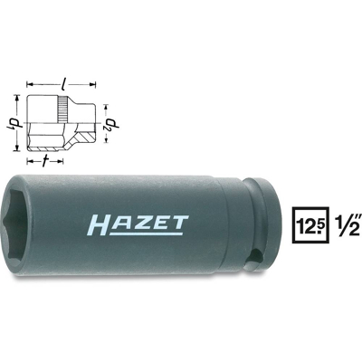 Immagine di HAZET 900SLG 24 Serie di bussole DIN3129, ISO2725 2 Acciaio al cromo vanadio, nickel molibdeno