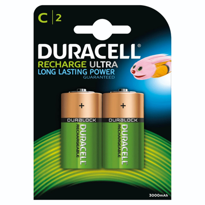 Afbeelding van Duracell Oplaadbare Batterijen C, Blister Van 2 Stuks