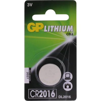 Afbeelding van Gp Batteries Knoopcel Cr2016 Lituim 3V