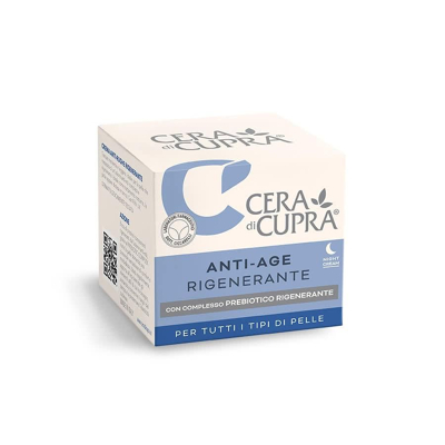 Afbeelding van Cera di Cupra NL Anti Age nachtcrème met prebiotica voor alle huidtypes 50 ml