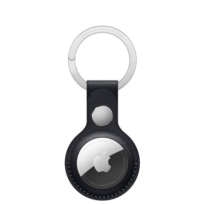 Billede af Apple AirTag Keychain Læder Sort