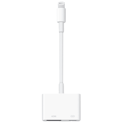 Immagine di Apple iPad/iPhone/iPod Adattatore [1x Spina Dock Lightning 1x Presa HDMI] 0.10 m Bianco