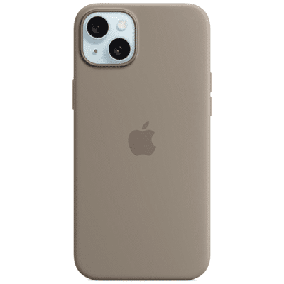 Billede af Apple MagSafe Silikone Back Cover Beige iPhone 15 Plus