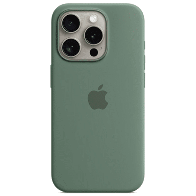 Image de Coque Original Apple iPhone 15 Pro MagSafe Silicones et TPU (doux) silicone/Coque Étui téléphone Vert