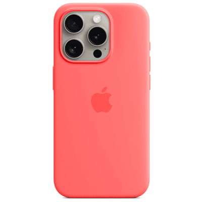 Billede af Apple MagSafe Silikone Back Cover Koraalrood iPhone 15 Pro