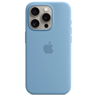 Billede af Apple MagSafe Silikone Back Cover Lyseblå iPhone 15 Pro