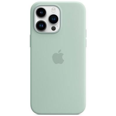 Image de Apple Magsafe Silicone Back Cover Vert Clair iPhone 14 Pro Max